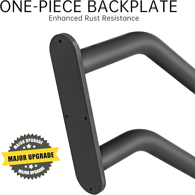 Hand Rails for Outdoor Steps, Exterior 1-3 Steps Handrails, Wrought Iron Heavy-Duty Stair Railing, U-Shaped Rail for Garage, Porch, Deck, and Garden (Upgrade)