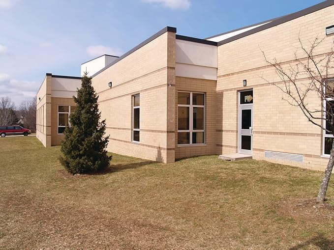 Lithonia Lighting 7.5" Mini LED Wall Pack Outdoor Light Fixture, Building Wall Light, Dusk to Dawn Sensor, 4000K Cool White, MVOLT 120-277V, IP65, Glass Lens, Bronze (TWX1 LED P2 40K MVOLT PE DDBTXD)