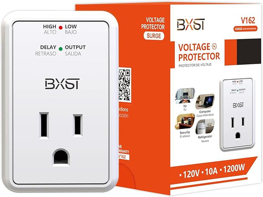 [ETL Listed] BXST Surge Protector for Refrigerators Small Single Outlet Voltage Surge Protector Wall Socket for140J Mini Surge Protection Plug in for TV/PC/PS5 Home Appliance 120V 10A