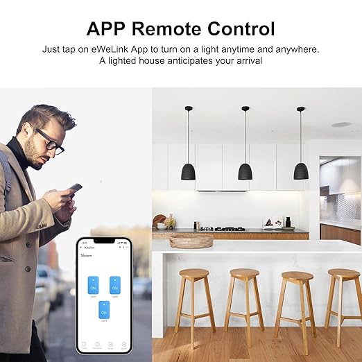 SONOFF TX WiFi Smart Wall Switches US (T2-3 Gang, White)