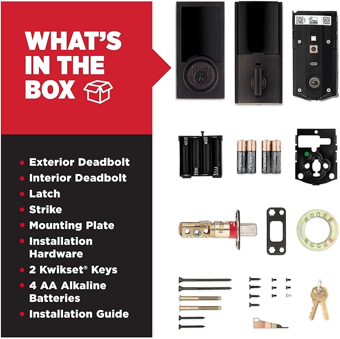 Kwikset HomeConnect 918 Contemporary Z-Wave Long Range Enabled Touch Screen Lock Works with Ring Alarm, Samgsung SmartThings Hub Required, Sold Seperatedly in Venetian Bronze