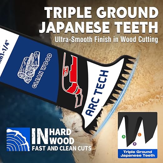 28 PCS Oscillating Saw Blades Quick Release Saw Blades Titanium Multitool Blades for Cutting Wood Plastics Metal, Oscillating Tool Blades Kits Compatible with Dewalt, Bosch, Milwaukee