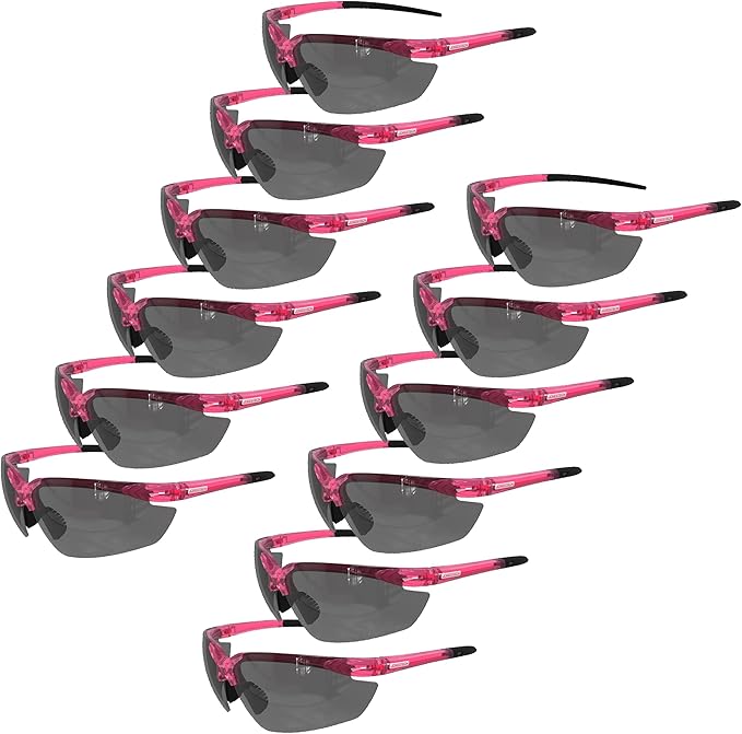 JORESTECH Safety Eyewear, ANSI Z87+ Impact Resistant Polycarbonated Eye Protection Safety Glasses, pack of 12