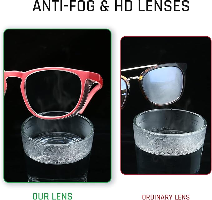 Stylish Safety Glasses, Clear Anti-Fog Anti-Scratch Protective Glasses For Men And Women