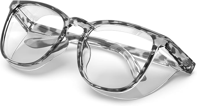 Stylish Safety Glasses, Clear Anti-Fog Anti-Scratch Protective Glasses For Men And Women
