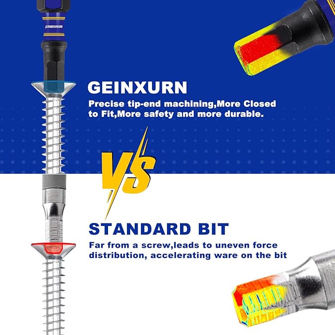Impact Hex Screwdriver Bits Set,90 Pieces 1" Magnetic SAE (5/32",3/16",1/8",1/4") S2 Steel Multi Driver Bits and 1Pc Bit Holder with Storage Colorful Box