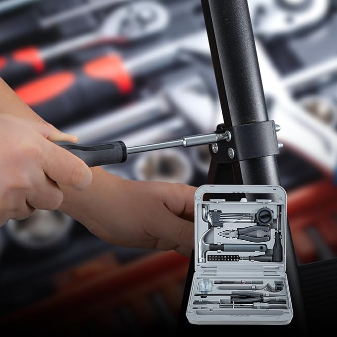 Growneer Tool Set, 241 Piece Home Tool Kit with Durable Metal Tools for Home Repair,DIY,Maintenance,Includes Screwdriver Wrench Hammer Scissors Tape Plier Tool Box Essential Mechanics Tools Kit