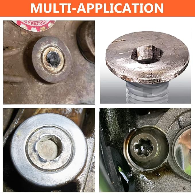 XEWEA 25Pcs Screw Extractor Set Hex Head Multi-Spline Easy Out Bolt Extractor Tool, Chrome Molybdenum Alloy Steel Heavy Duty EZ Out Rounded Screw Remover, Father's Day gift