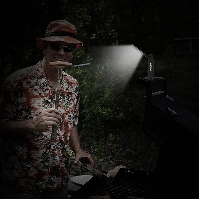 LED Rechargeable Flash lights Vagocom Automotive Tools for Mens Dad,Cordless Worklight with Magnetic Base 360° Rotate 5 Modes Brightness Trouble Torch for BBQ,Camping,Handmade,Mechanic,Gift(2 Pack)