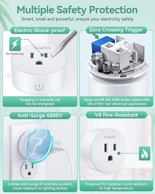 Remote Control Outlet, Wireless Remote Light Switch, Remote Outlet with Timer, 500ft Range Timer Outlet Plug, 15A/1500W Remote Plug in On/Off Switch, for Lamps, Fans, Appliances