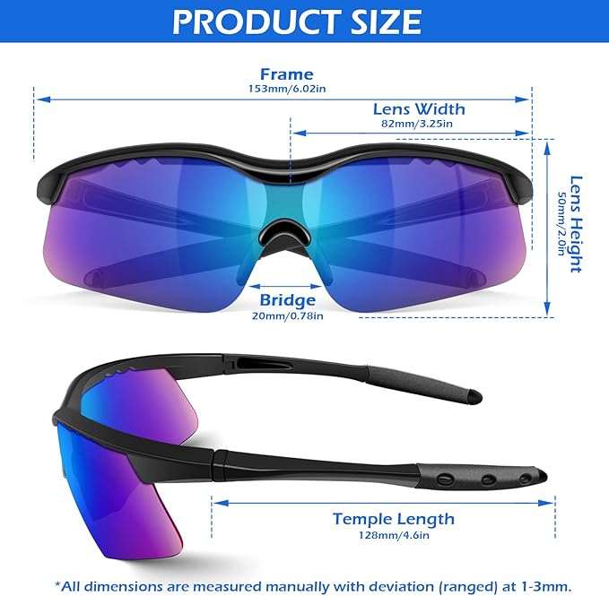 OXG Safety Glasses for Men Women, Impact & Scratch Resistant ANSI Z87.1 Safety Goggles Eye Protection UV-Block