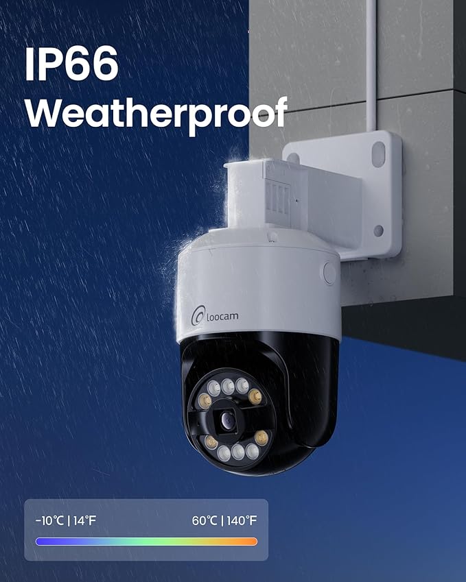 5MP Home Security Camera System, 4pcs Pan & Tilt Wired PoE IP Cameras Set for Indoor Outdoor, AI Person/Pet/Vehicle Detection, Color Night Vision, 4K 8CH NVR 2TB HDD Included, Plug & Play