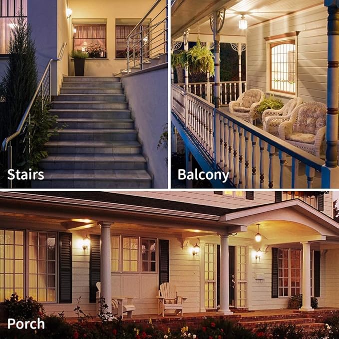 Leools Dimmable E26 led Bulb 8W Equal 75 watt Vintage LED Edison Bulb Clear Glass AC120V 2700K 800LM T14 LED Bulb for Ceiling Fan Light Bulbs, Pendant,Sputnik,Vanity,Chandeliers,6Pack.