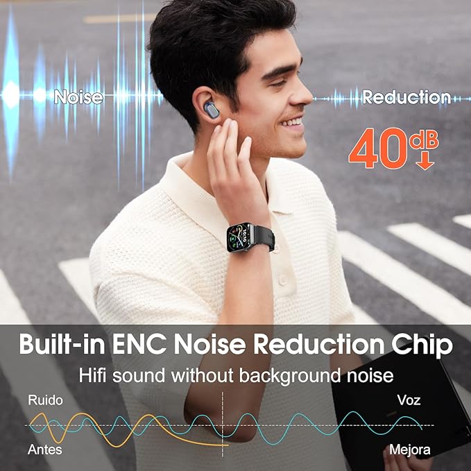 AI Language Translator Earbuds Real Time, 164 Language/6 Translation Modes Translator Earbuds 3-in-1 Translation Headphones, Bluetooth 5.4 Translation Device for Travel Business Learning, Blue