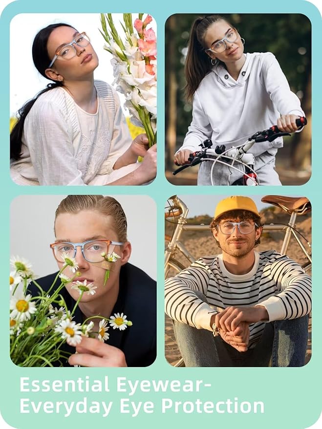 LianSan Oversize Anti-Fog Safety Glasses for Nurses, Z87.1 Certified Goggles for Women, Square UV Protection