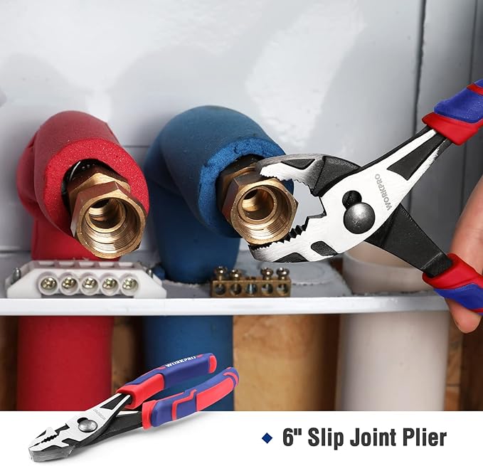 WORKPRO 35-Piece Tools Set, General Household Tool Kit with Storage Toolbox, Basic Tool Set for Home, Garage, Apartment, Dorm, New House, Back to School, and as a Gift