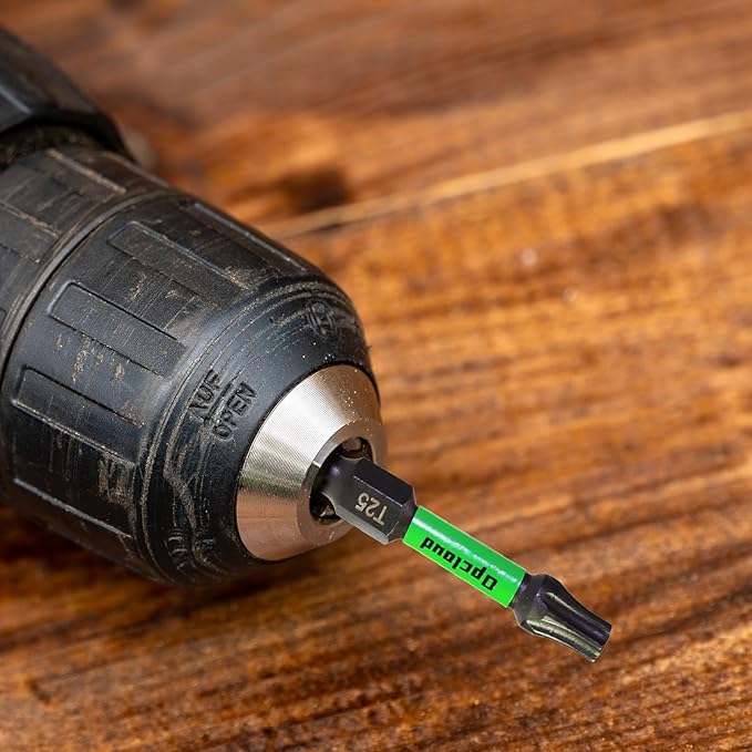 T25 Impact Screwdriver Bit Set, 16 Pieces 2”S2 Steel Magnetic Security #25 Torx Tips Driver Power Bit Set with Extension Impact Bit Holder