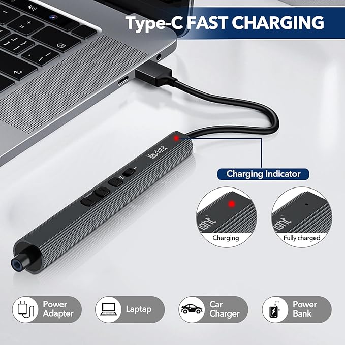 Mini Electric Screwdriver 155 in 1 Small Precision Screwdrivers Set Max 5 N.m Cordless Screwdriver with 3 Torque Settings 140 S2 Magnetic Bits, Repair Tool Set for Phone Computer Watch Drones
