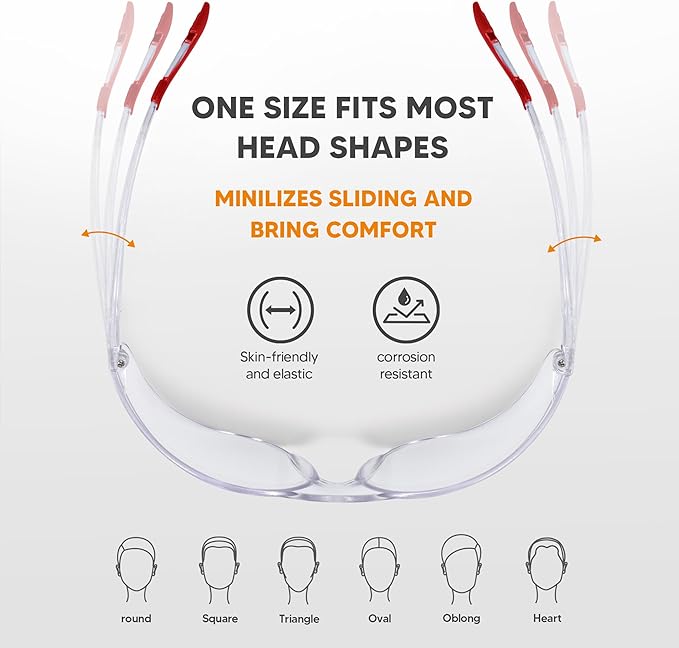 24 Pack Clear Safety Glasses, Protective Eyewear UV Protection & ANSI Z87.1, Safety Goggles Scratch & Impact Resistant Eye Protection for Men & Women - Ideal for Construction, Shooting, Lab Work