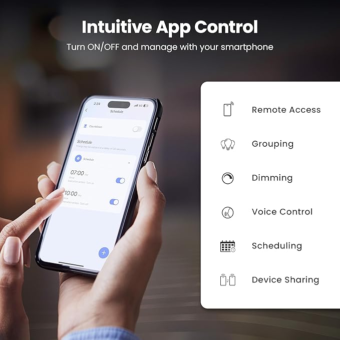 Feit Electric Smart Bulb, 100W Equivalent Color Changing and Tunable White, 2.4Ghz Wifi light bulb, No Hub Needed, Works with Alexa and Google Assistant, High CRI Dimmable LED OM100/RGBW/CA/AG, 1 Pack