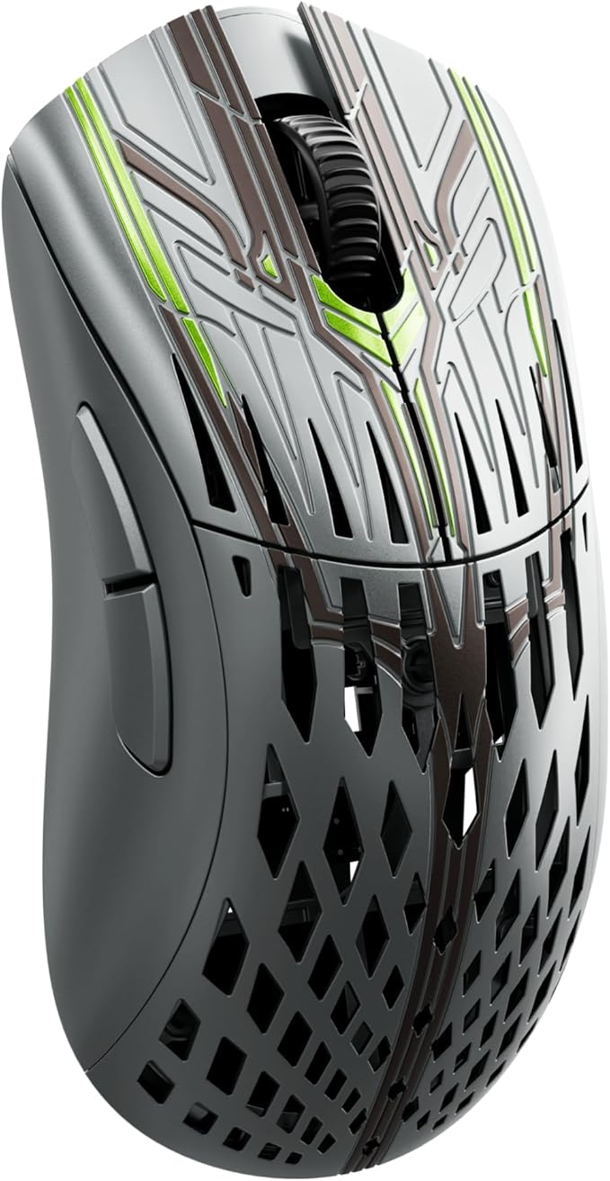 PWNAGE Stormbreaker Max CF Wireless Gaming Mouse 8kHz - 45grams Ultralight Esports Pro Gamer Flawless Professional Xero PAW3950 Optical Sensor 36,000 DPI - 8000Hz -100% PTFE Skates Large Ergo - Ninja