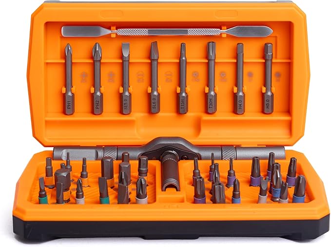 ratchet screwdriver set, magnetic screwdriver set, DIY combination soft shaft, suitable for furniture assembly, electrical maintenance, bicycle tools