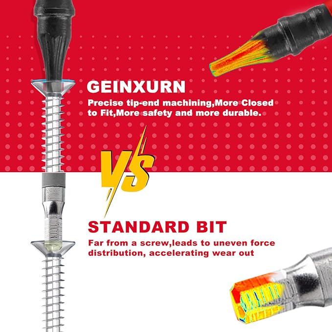 90 Pieces Torx Impact Screwdriver Bits Set with Colorful Boxes, 2" Magnetic T7-T40 S2 Steel Multi Driver Bits with Box