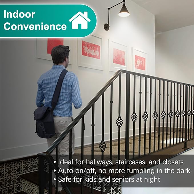 DiCUNO PIR Motion Sensor Light Bulbs Outdoor, 8W (60W Equivalent), Motion Activated Dusk to Dawn Security LED Bulb, for Front Porch, Front Door, 810LM, 5000K Daylight White, 2 Pack