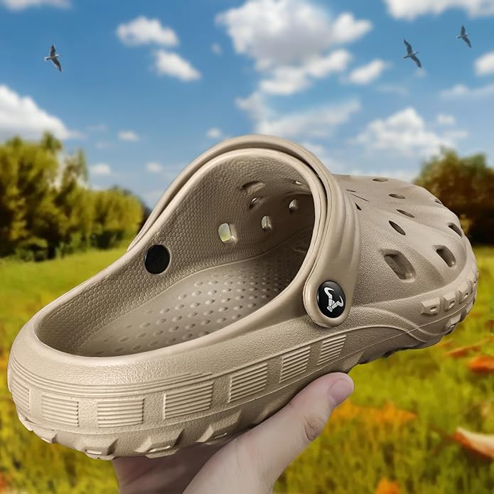 BULLIANT Men Clogs,Comfortable Mules Sandals for Men Women Cushioned Footbed Arch Support-EVA Ligthweight