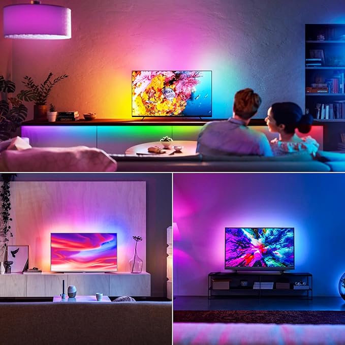 iNextStation 6.56ft Neon LED Strip Lights, Smart IC RGB LED Neon Rope Lights with App and Remote Control Timer, Waterproof Music Sync Color Changing LED Lights for Bedroom Room Décor