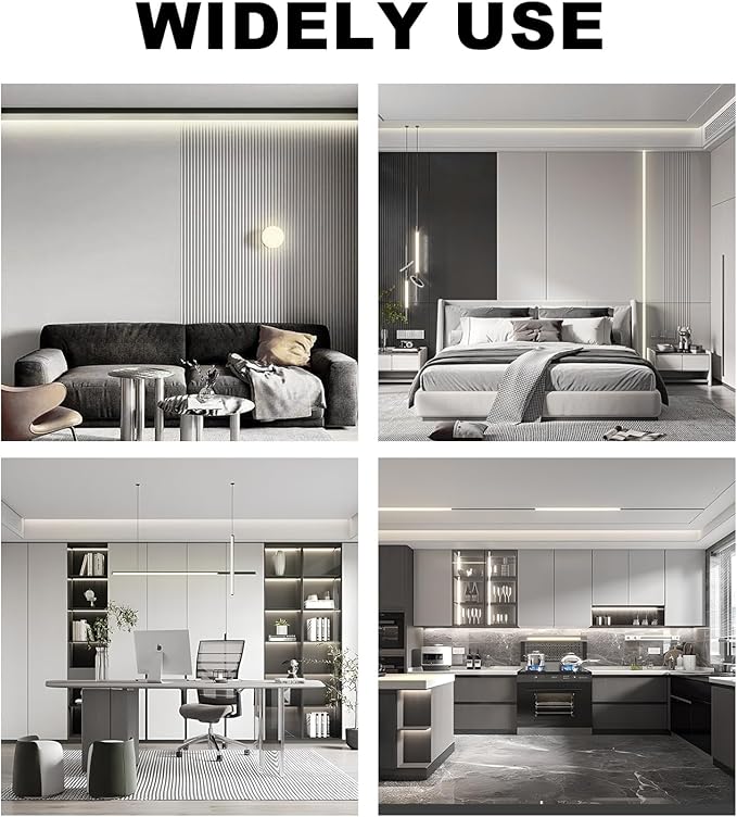 COB LED Strip Lights 5760LEDs, 40FT 4000K Dimmable Daylight Bright LED Lights for Bedroom Counter Under Cabinet Kitchen