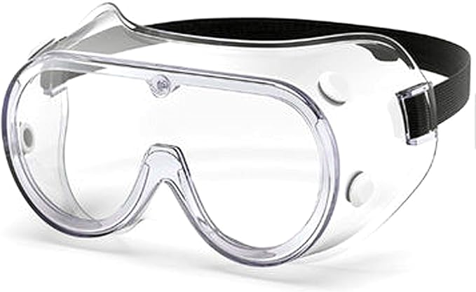 EyePRO Safety Glasses & Goggles Set, Clear Anti-Fog Lens, UV400 Protection, ANSI Z87.1 Certified, Adjustable, 6/12 Pack