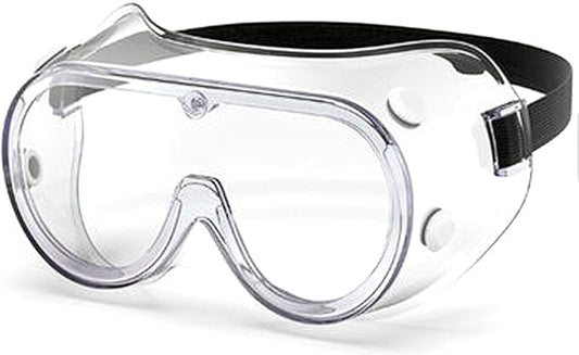 EyePRO Safety Glasses & Goggles Set, Clear Anti-Fog Lens, UV400 Protection, ANSI Z87.1 Certified, Adjustable, 6/12 Pack