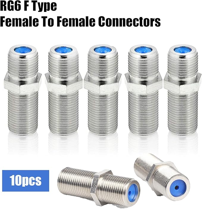 Coax Cable Crimper Kit Coaxial Compression Tool F RG6 RG59 RG11 75-5 75-7 Fitting Wire Coax Stripper 20PCS F Male And 10pcs Female Connectors