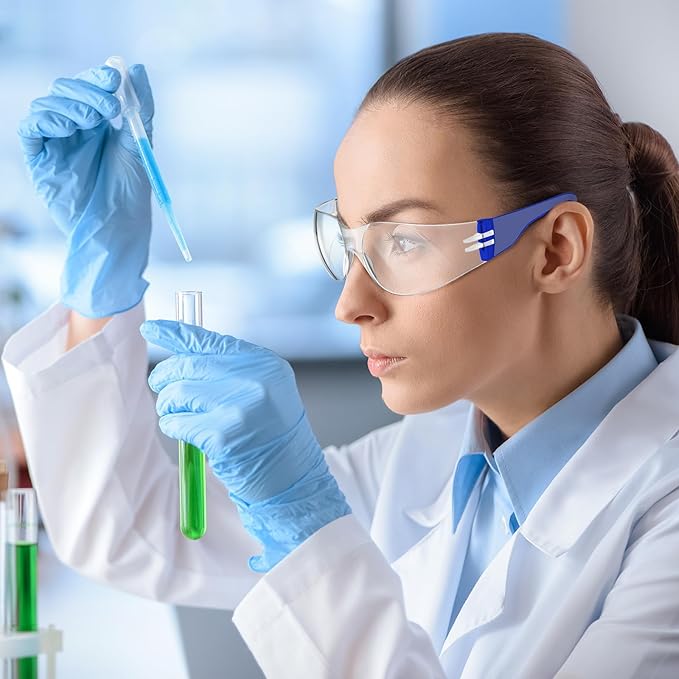 Yunsailing 100 Pack Bulk Safety Glasses Eye Protection Goggles for Women Men DIY Construction Lab