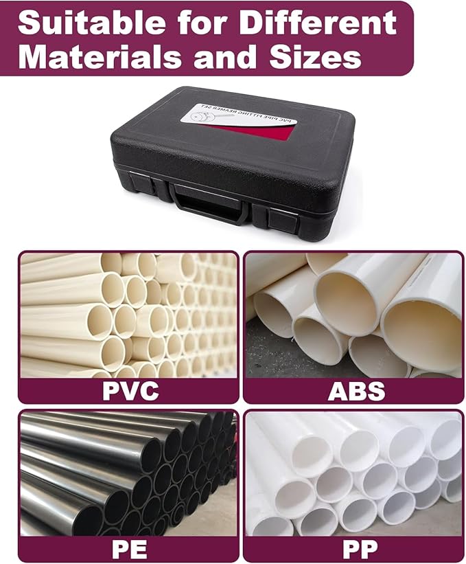 PVC Pipe Reamer 0.75 Inch (3/4 Inch), Fitting Saver, Aluminum Alloy Socket Saver for SCH40 PVC CPVC ABS Pipe Fitting