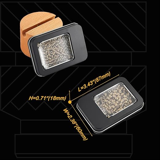 Kadrick 200Pcs M3 Threaded Inserts for 3D Printing Components,M3*H4*D4.5 Metric Brass Knurled Nuts, Insert by Heat into Plastic Parts