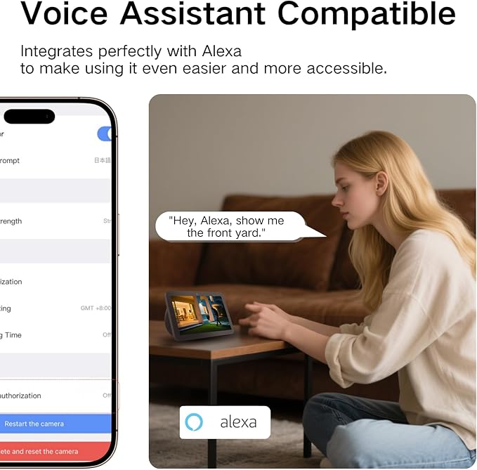 Security Cameras Wireless Outdoor,2K WiFi Cameras for Home Security,Battery Powered AI Motion Detection Surveillance Home Security Cam,Color Night Vision,2-Way Talk