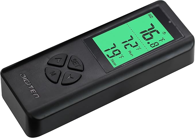 DIGITEN Wireless Temperature Controller WTC200 Thermostat Outlet Greenhouse Thermostat Plug in Temperature Controller with Remote Cooling Heating Mode for Home Brewing Reptiles Incubation