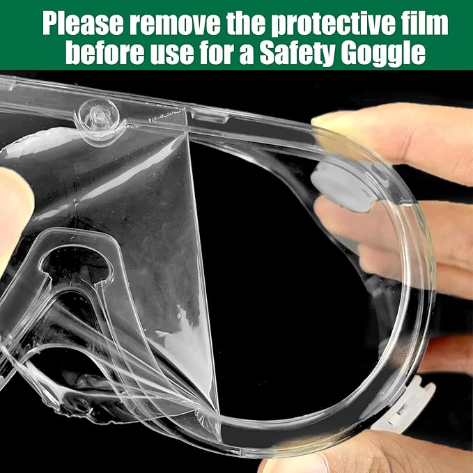 30 Pack Clear Protective Safety Goggles Lab Goggles Over Glasses Anti Fog Lightweight Eye Protection Goggles for Men Women