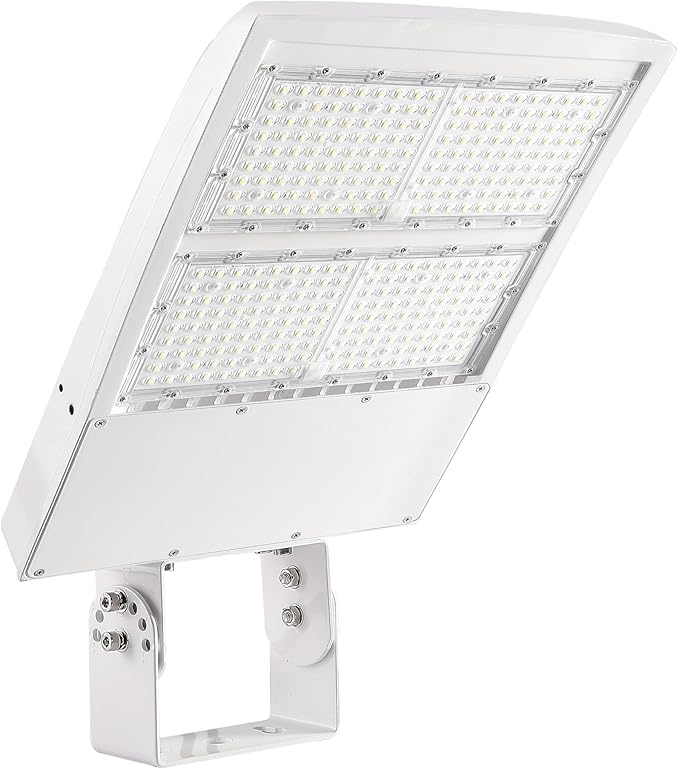 480V 300W LED Street Light, Surge Protection Built-in LED Parking Lot Pole Lights with Trunnion/Yoke Mount, 42000LM 1-10V Dimmable 1000W MH/HPS Equiv. Outdoor Sport Court Area Light