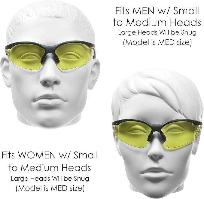 proSPORT Bifocal sunglass Safety Reader Z87 Wrap Around No Slip Grip +1.50 +2.00 +2.50 +3.00