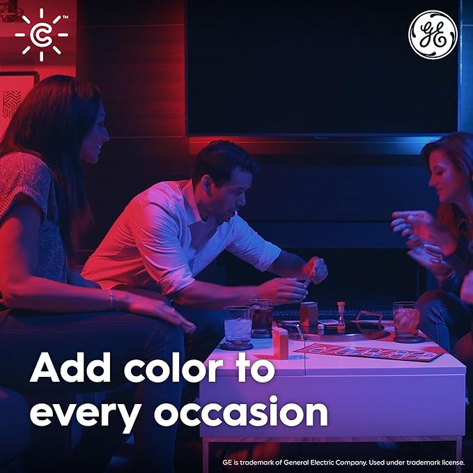 Cync GE BR30 Smart Bulb WiFi LED Light Bulbs - Color Changing Indoor Floodlight - Bluetooth Light Bulb with Alexa & Google Assistant - 9.5W 2-Pack