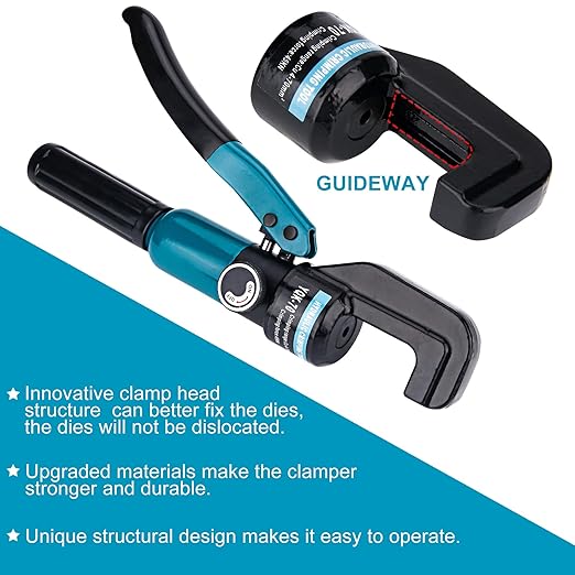 Steel DN Mate Upgrade Hydraulic Crimping Tool/Hydraulic Crimper with 9 Dies for Stainless Steel Cable Railing System, Cable Railing Hardware Hydraulic Crimping Tool DC03