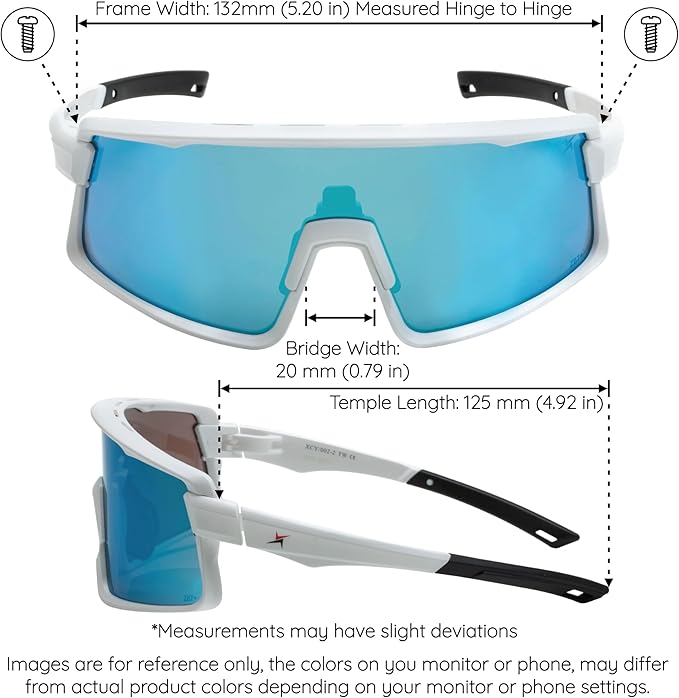 X Power ANSI Z87+ Safety Shield Sunglasses Impact Resistant Polycarbonate Lens & Frame (Made In Taiwan)