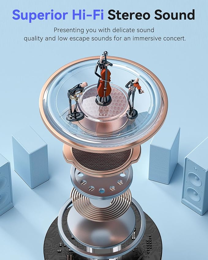 Bluetooth Headphones True Wireless Earbuds 50H Playback LED Power Display Earphones with Wireless Charging Case IPX7 Waterproof in-Ear Ear buds with Mic for Smart Phone Computer Sports, Black