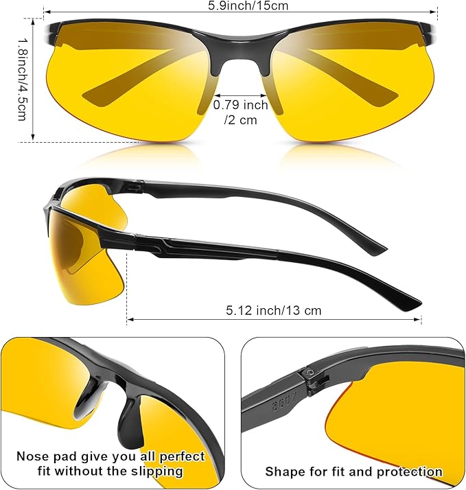 Kathfly 36 Pcs Safety Glasses Work Scratch Resistant Glasses Protective Safety Goggles Eyewear with Lens(Amber)