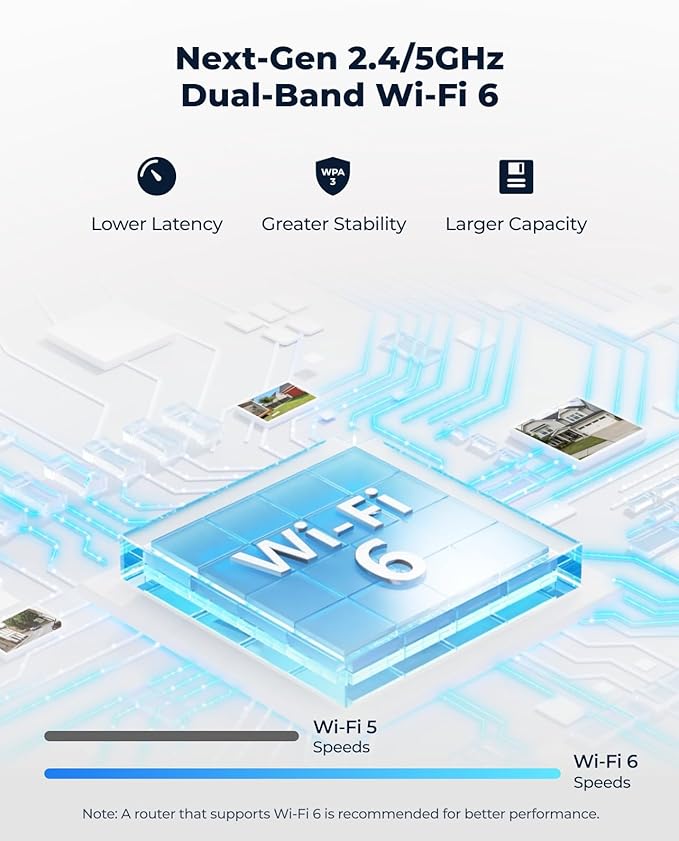 REOLINK 4K Home Security Camera, 2.4/5GHz WiFi Outdoor Camera, Plug-in Power (DC 12V/1A), Human/Vehicle/Pet Detection, Color Night Vision, Two-Way Talk, 24/7 Recording, IP67 Waterproof, RLC-810WA