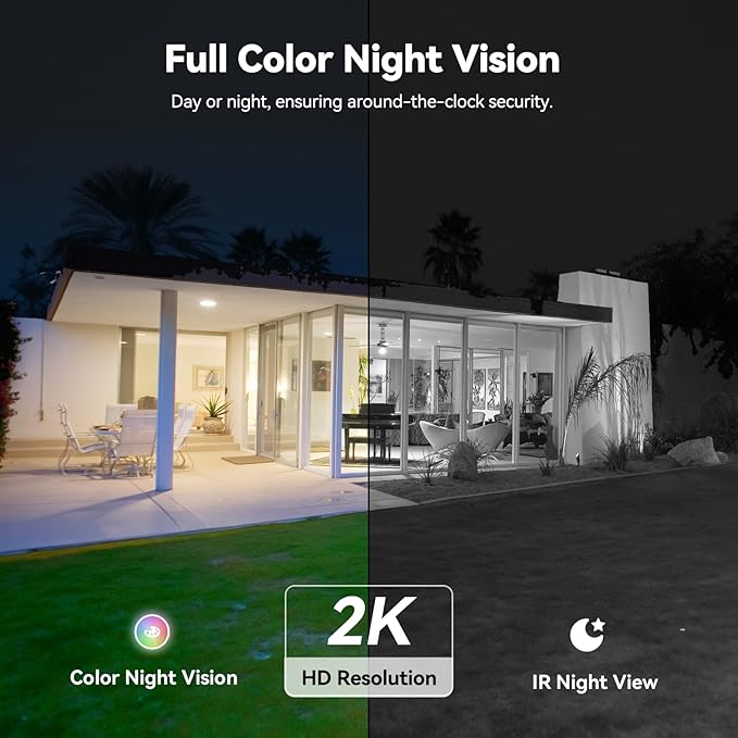 SEHMUA 4G LTE Dual Lens Cellular Security Camera, 12X Hybrid Zoom, No WiFi Needed Outdoor Surveillance, Solar Powered, 2K Color Night Vision, 360° View, Built-in SIM Card, IP65