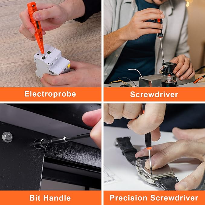 COMOWARE 16.8V Cordless Drill Tool Combo Kit, 153-Piece Professional Household Tool Set with Lithium Battery for Home Garden Office DIY Projects